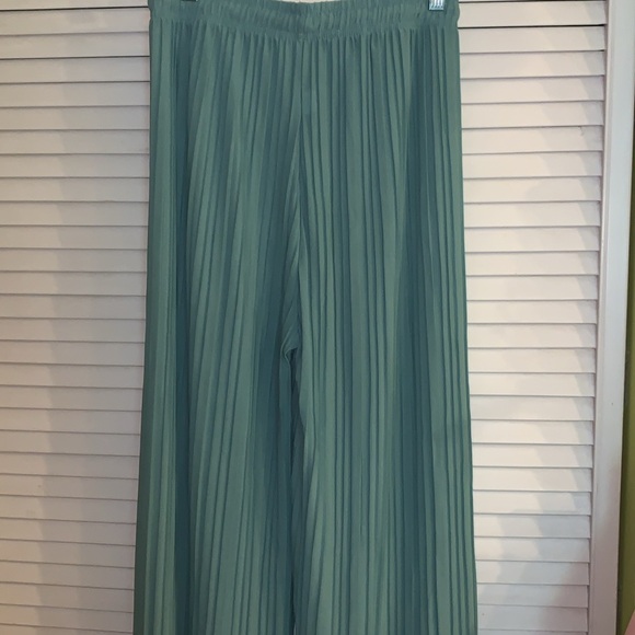 Vintage boho wide leg pleated pants - Picture 5 of 7